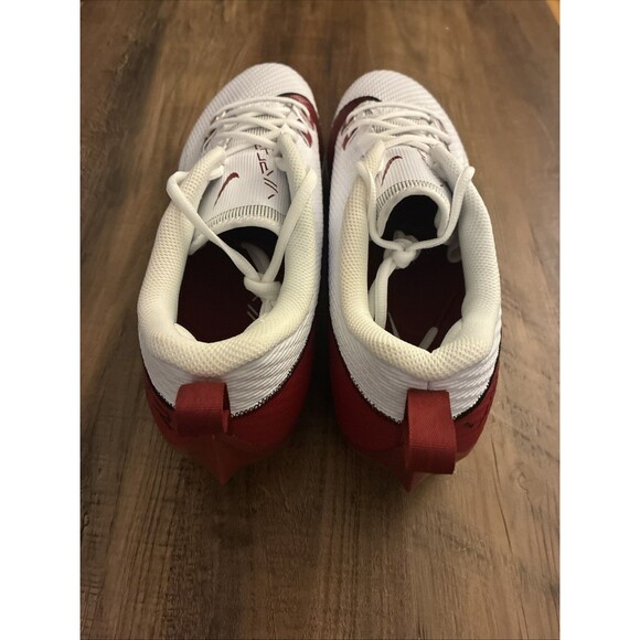 Nike Vapor Edge Speed 360 2 White Crimson Red Men Size 15 Football FQ4045-104 - Picture 4 of 6
